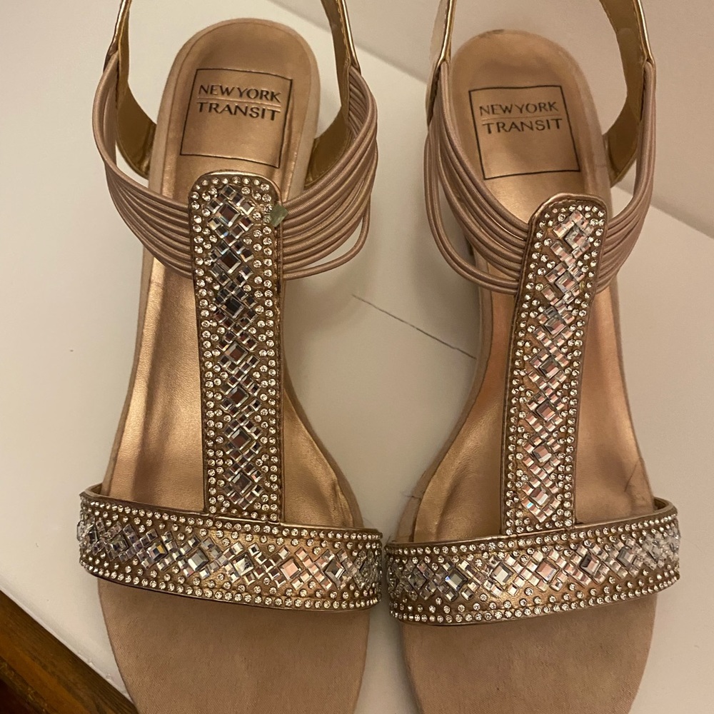 Rose gold formal shoes